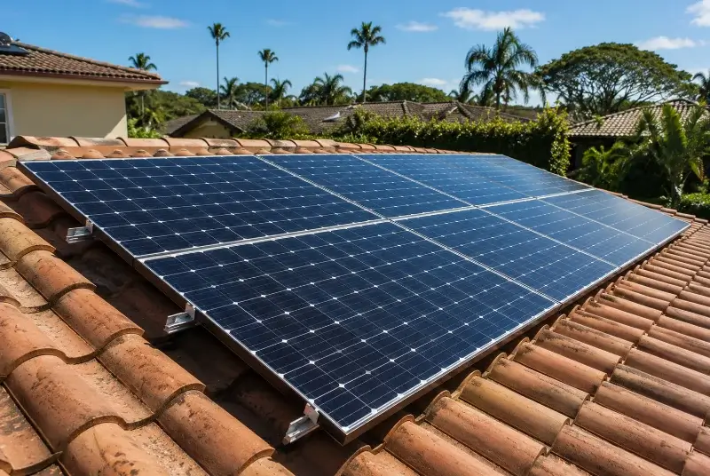Installation de panneaux solaires à Saint-Clément-des-Baleines